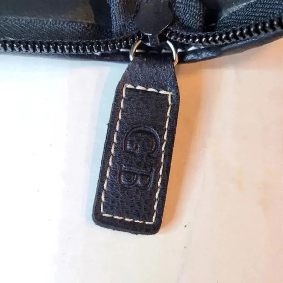 GEOFFREY BEENE Black Leather Tie Case Holder Travel Case Vintage - Picture 9 of 11